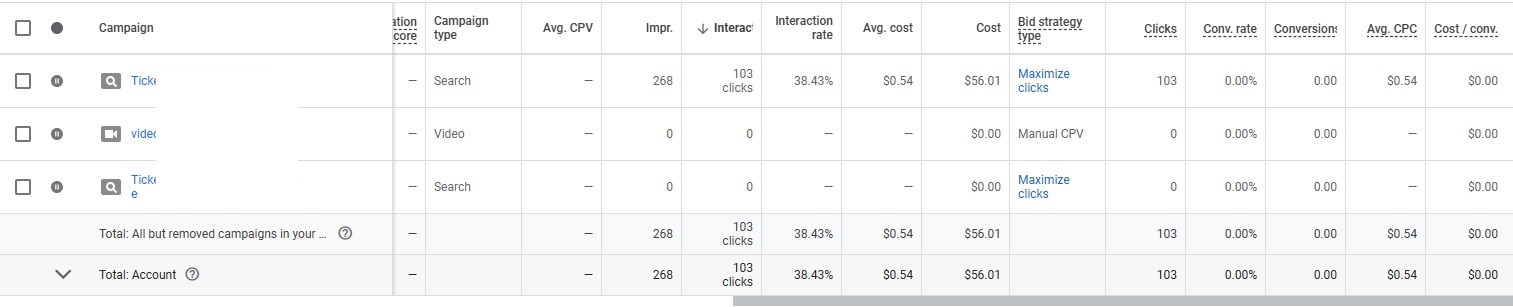 Image gallery marquee